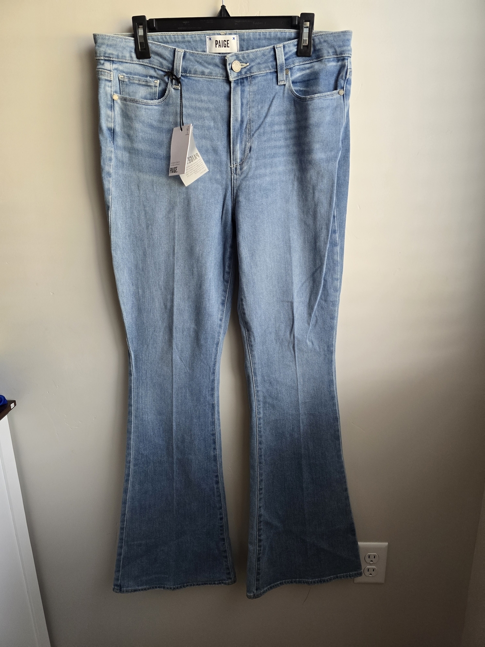 PAIGE Light Wash Flare Jeans for Women